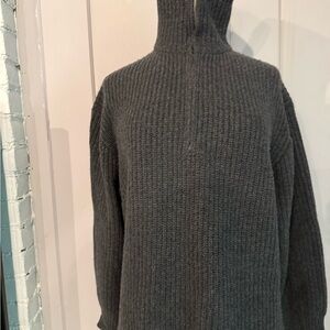 Nili Lotan Charcoal Turtleneck Sweater